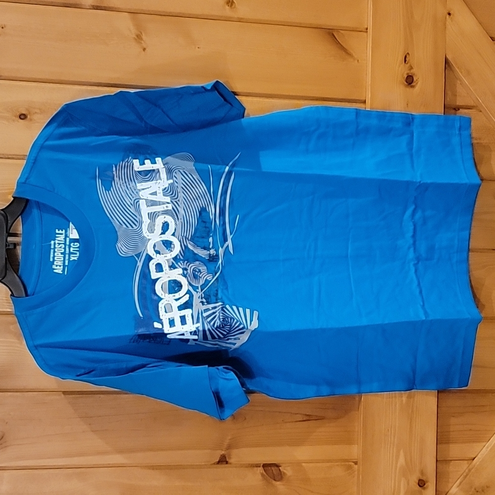 NEW vintage Aeropostale Mens XLARGE XL BLUE - Picture 3 of 6